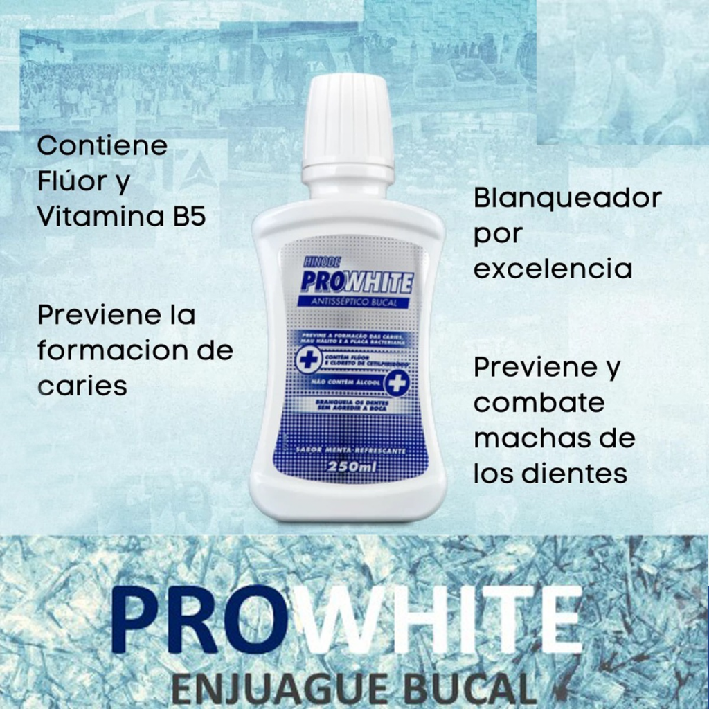 Pro White Enjuague Bucal HND Salud Cuidado