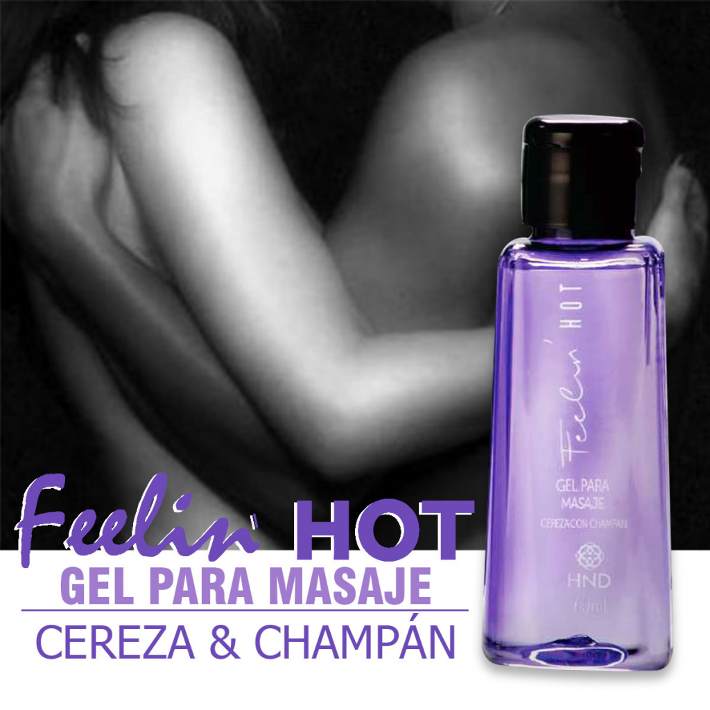 Gel Para Masaje Feelin Hot Cereza HND Y Champagne