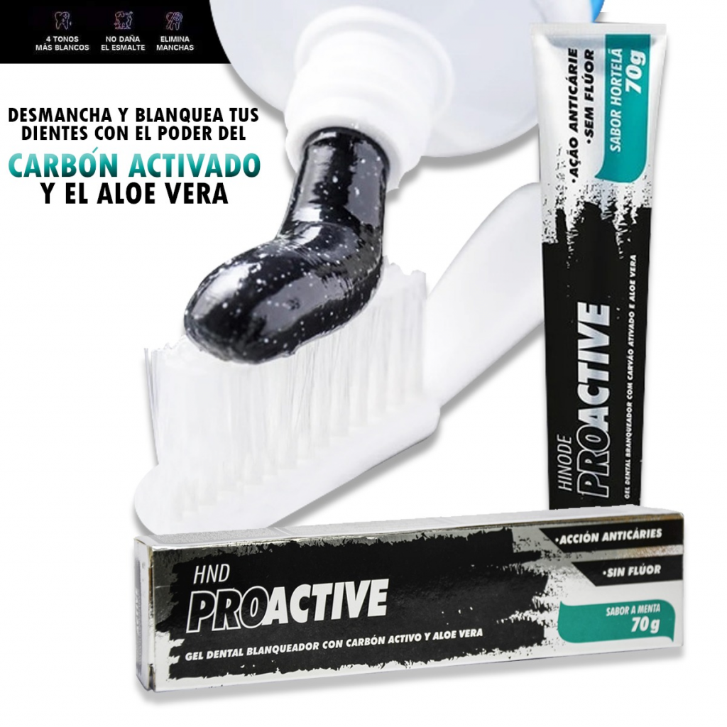 Gel Dental Carbón Activado HND Cuidado Belleza