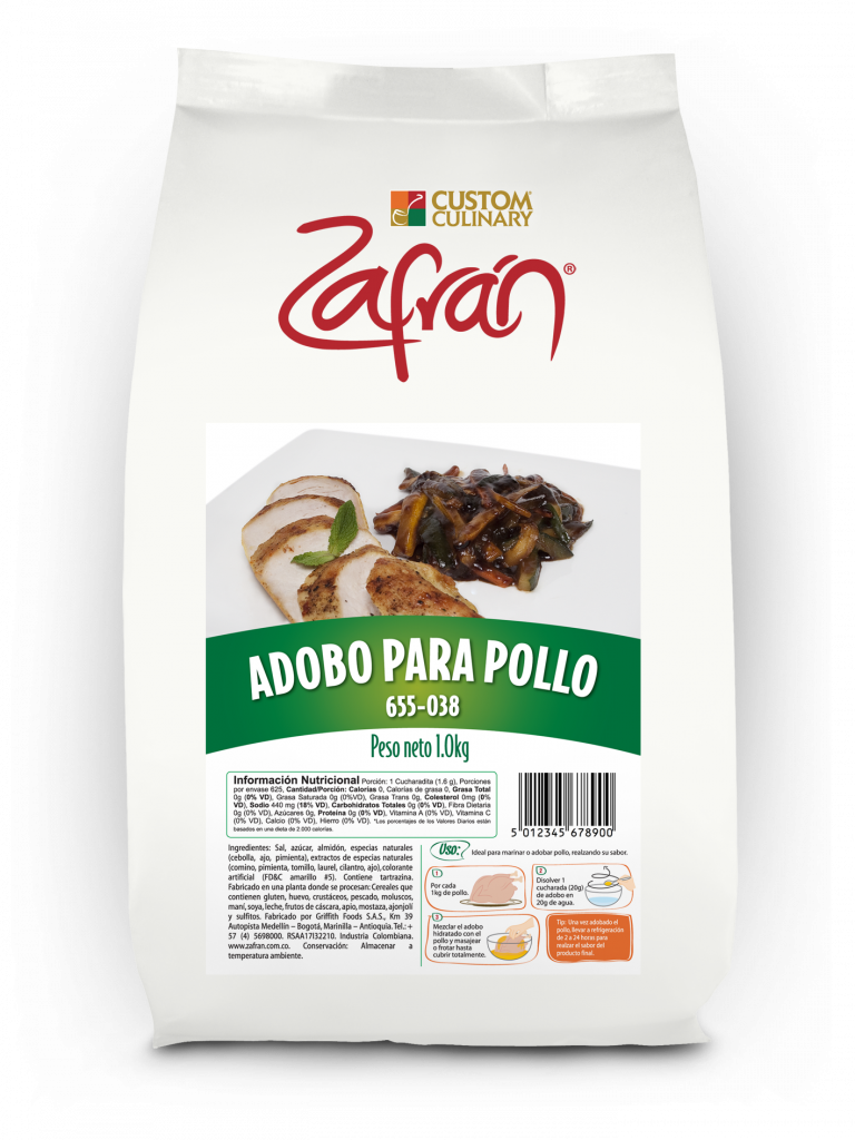 Adobo para pollo marca Zafran x un kilo