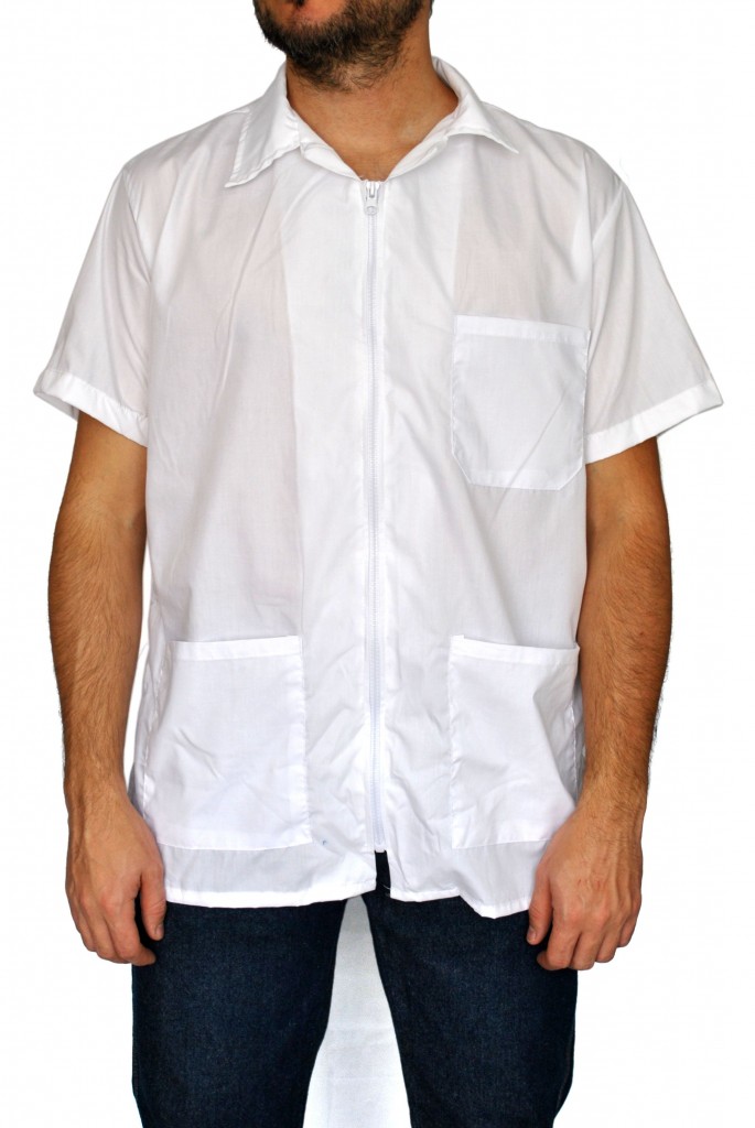 DELANTAL EN DACROM HOMBRE-MUJER X 6 UNIDADES