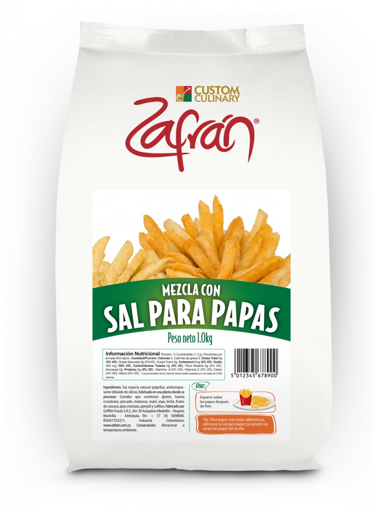 Sal Para Papas (paprika) Zafran 1kg
