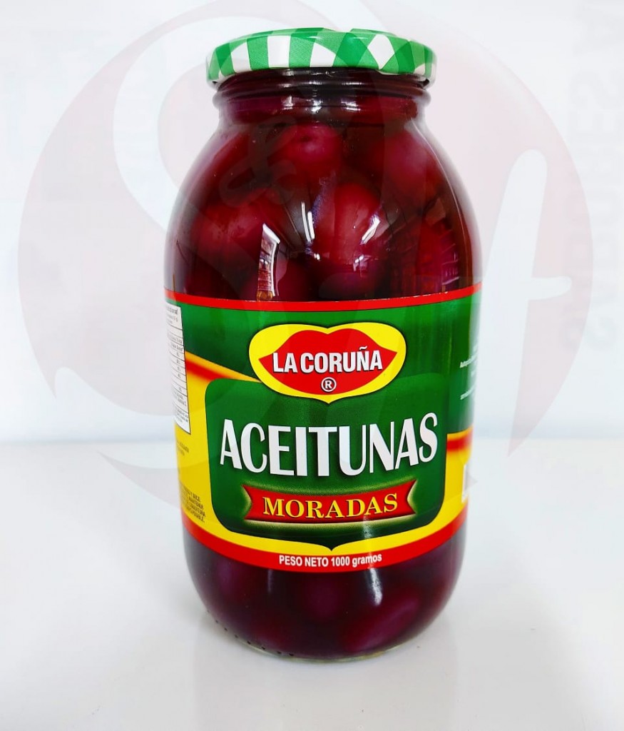 Aceituna morada x 1 kilo marca coruña