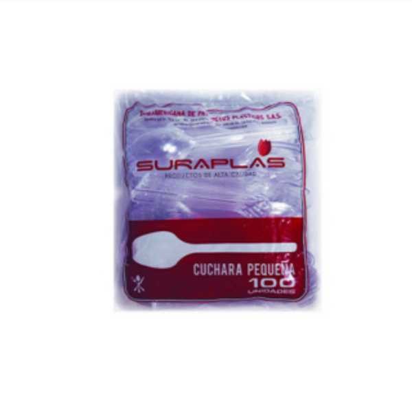 CUCHARA PEQUENA SURAPLAST TRANSPAx100