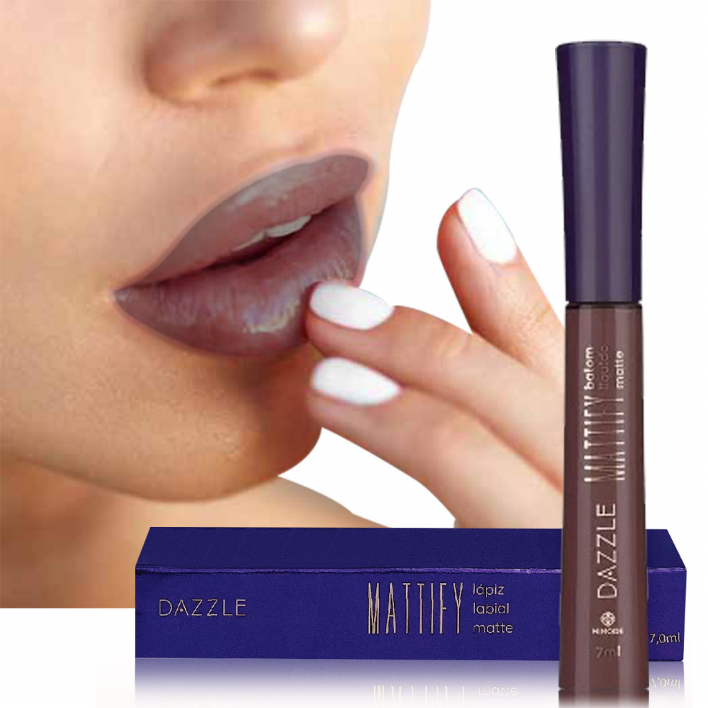Labial Liquido Mate Marrón HND Maquillaje Labios Mujer