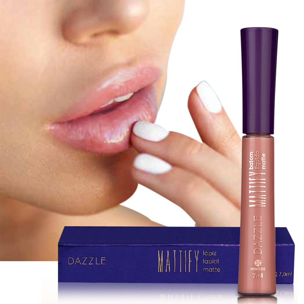 Labial Liquido Mate Nude HND Maquillaje Belleza Labios Mujer