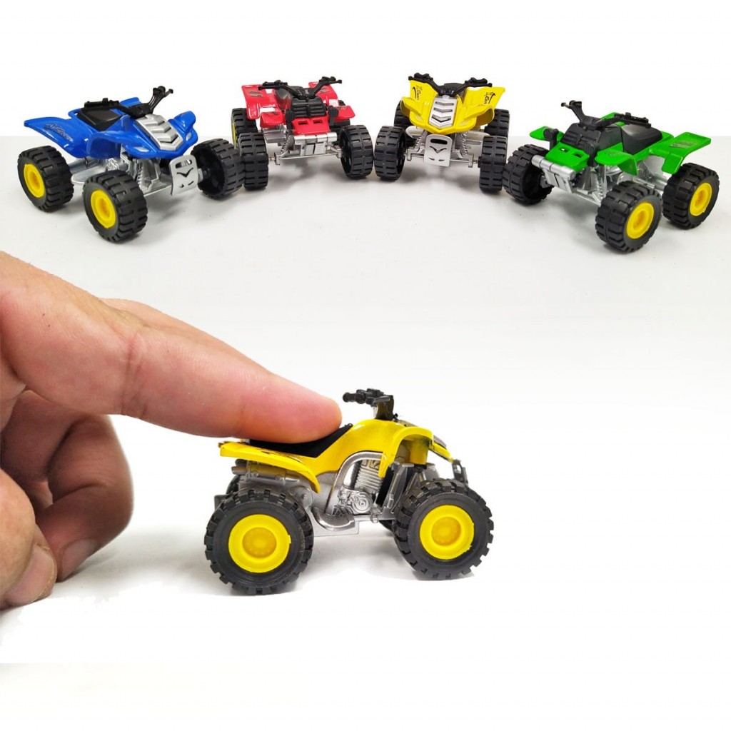 Motos Cuatrimotos Juguete Vehículo Escala Infantil Juguetería Verde