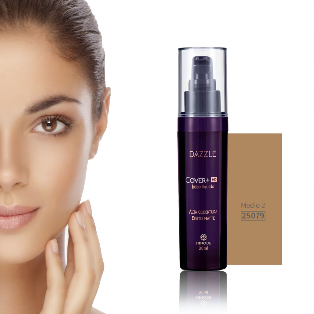 Base Liquida Dazzle HD Cover Maquillaje Dama Tono Medio 2