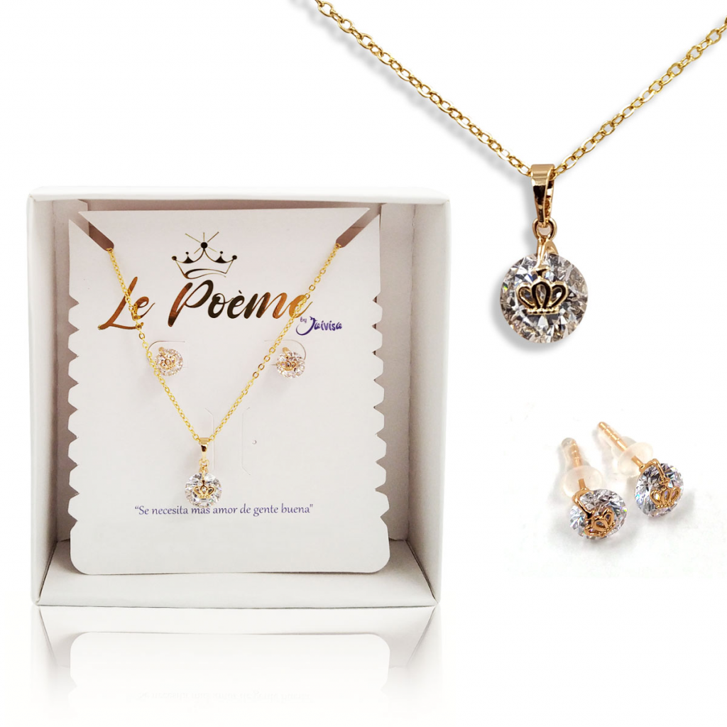 Joyería Mujer Collar Aretas Accesorios Para Dama DUOFR574DJ