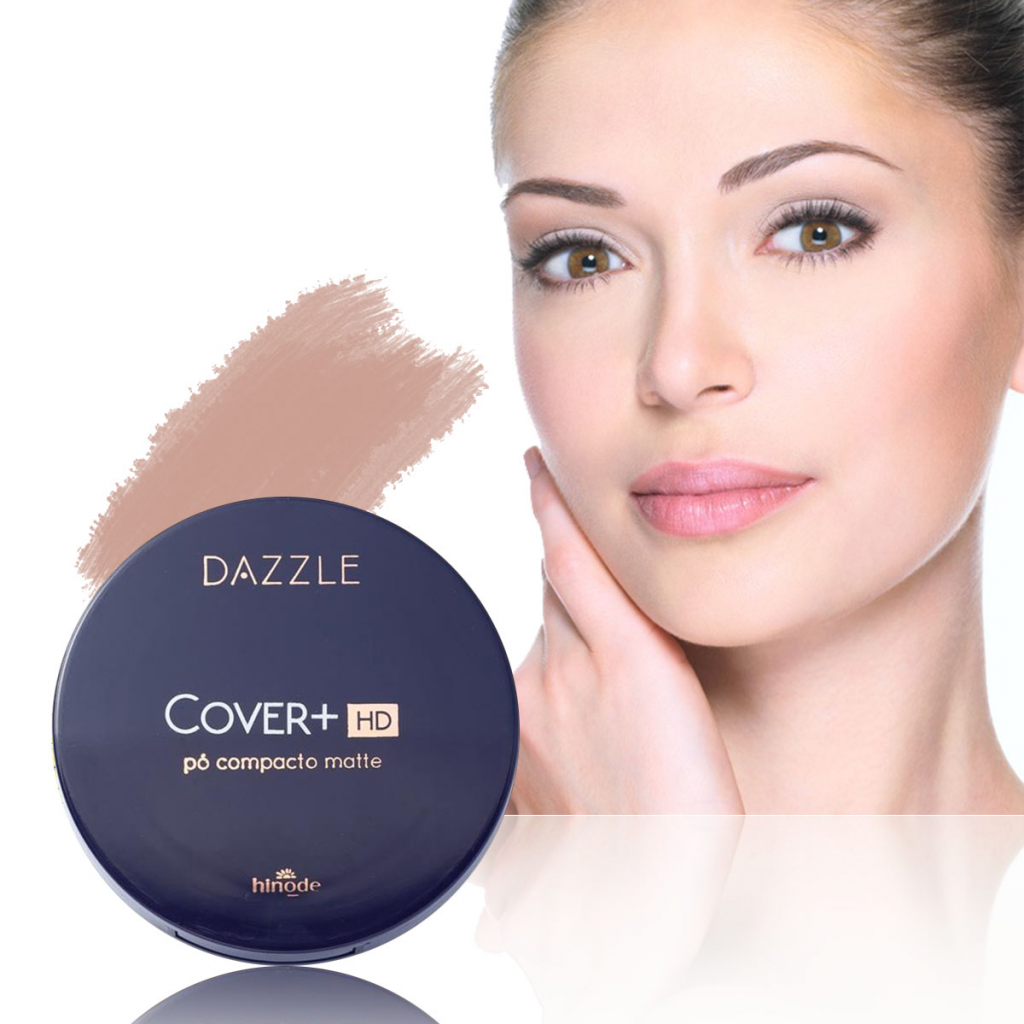 Polvo HND Compacto Belleza Rostro Femenino Claro 2