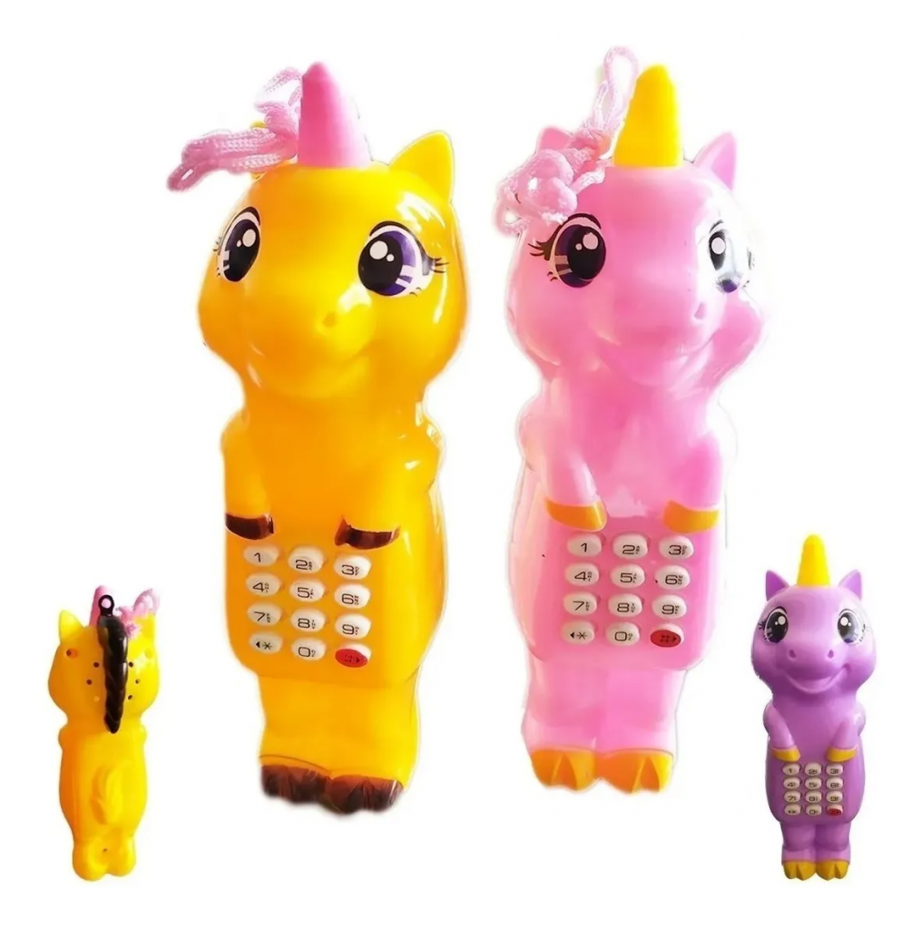 Unicornio Celular Bebé Teléfono Juguete Didáctico Juguetería Morado