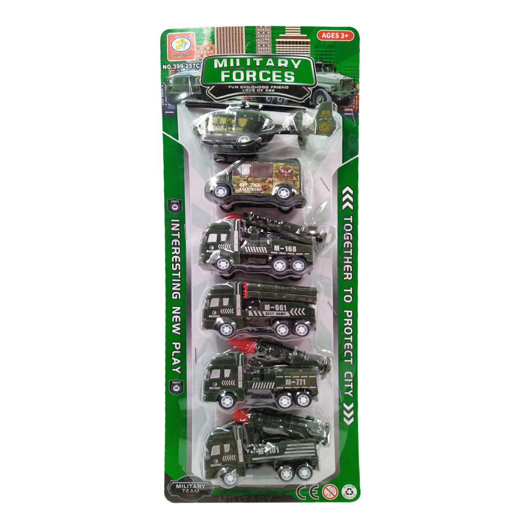 Set Coleccionable de carros Militares Bomberos Basura Infantiles