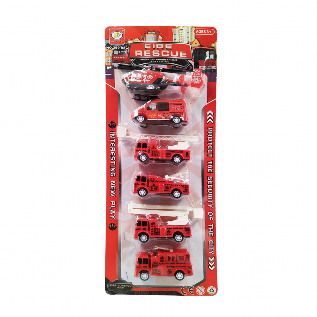Set Coleccionable de carros Militares Bomberos Basura Infantiles