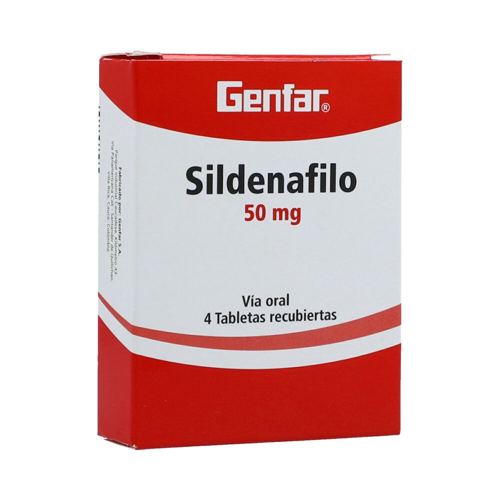 SILDENAFILO 50 MG X 4 TAB