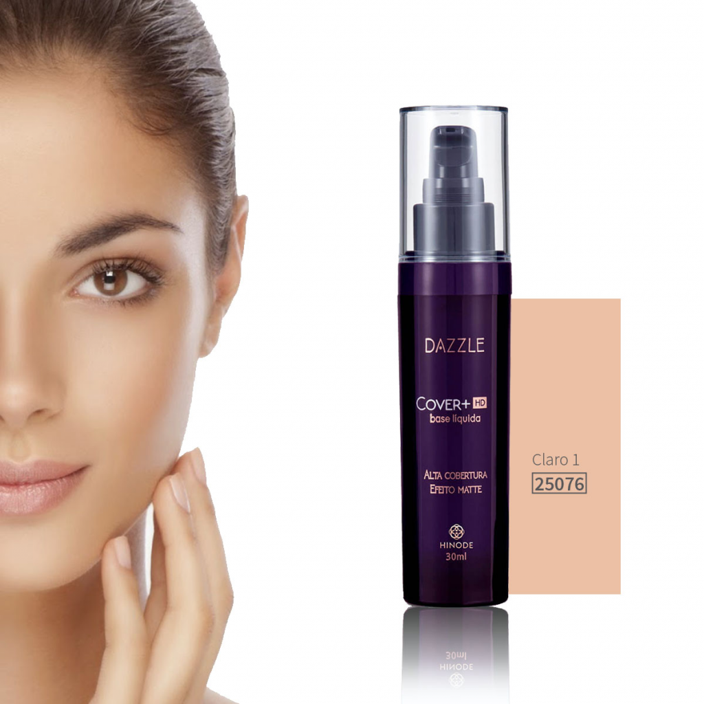 Base Liquida Dazzle HD Cover Belleza Maquillaje Dama CLARO 1
