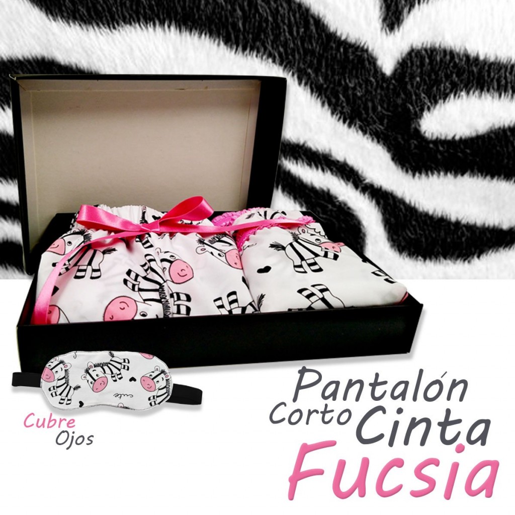 Pijama Mujer Moda Estampado Cebra Pantalón Corto Dormir Dama XS