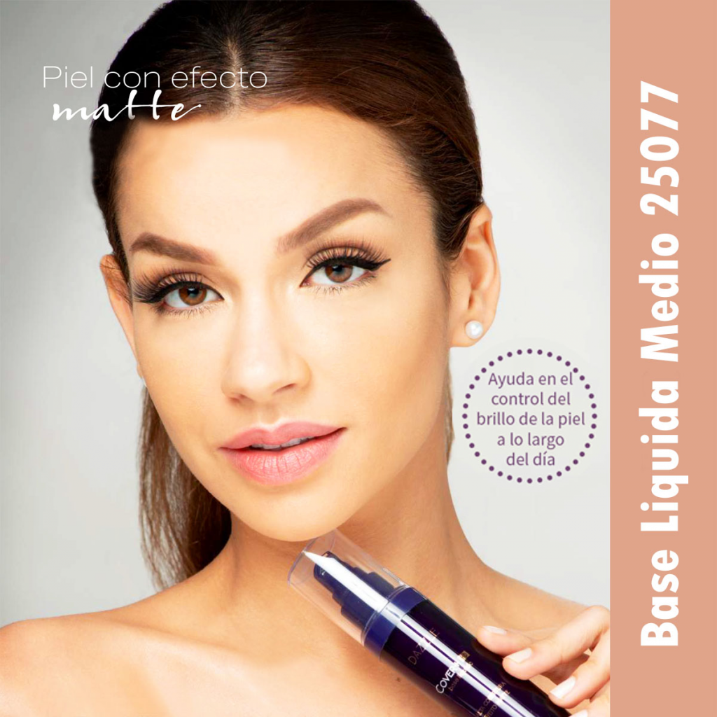 Base Liquida Dazzle HD Cover Maquillaje Dama Tono Claro 2