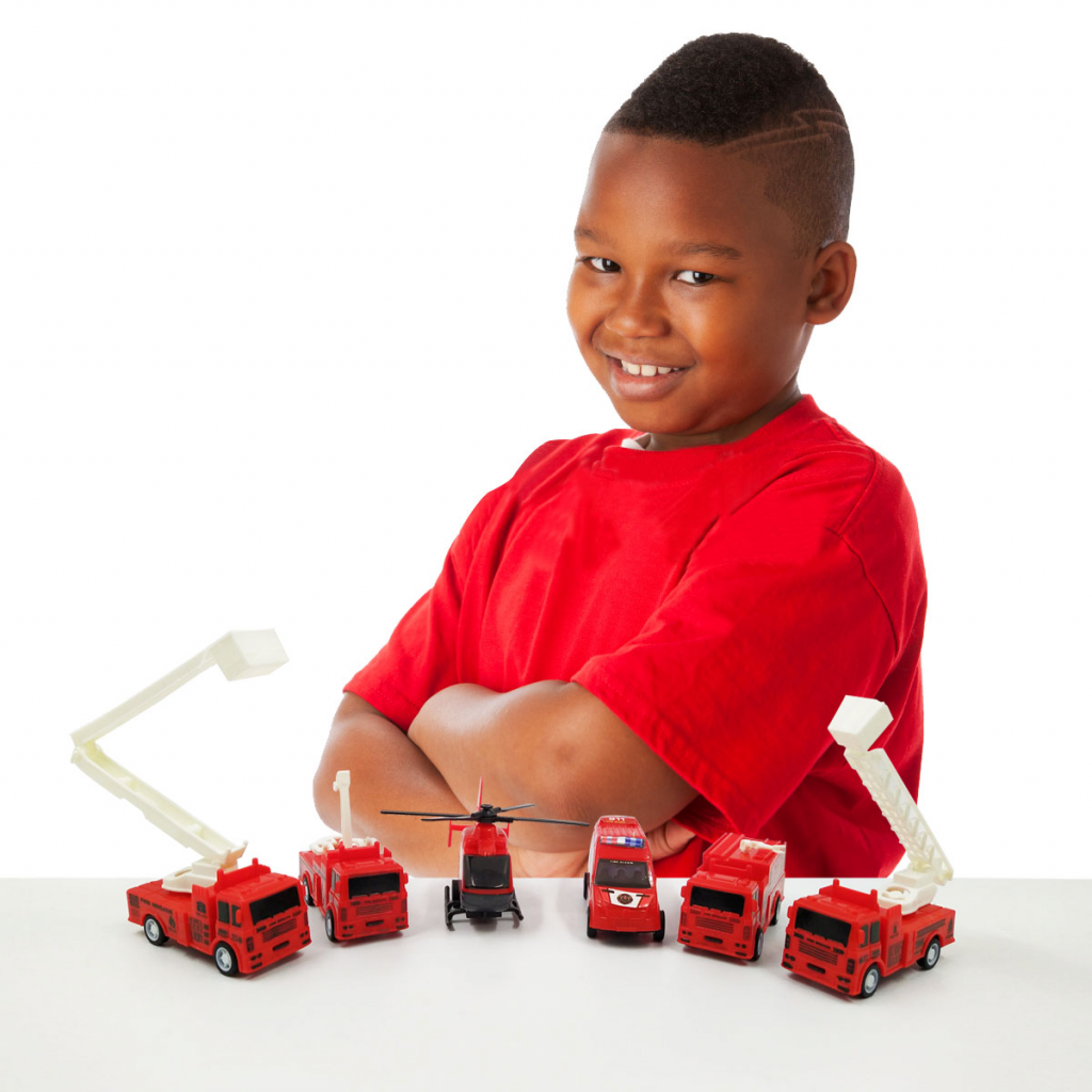 Set Carros Bomberos Escala Juguete Vehículos Juguetería