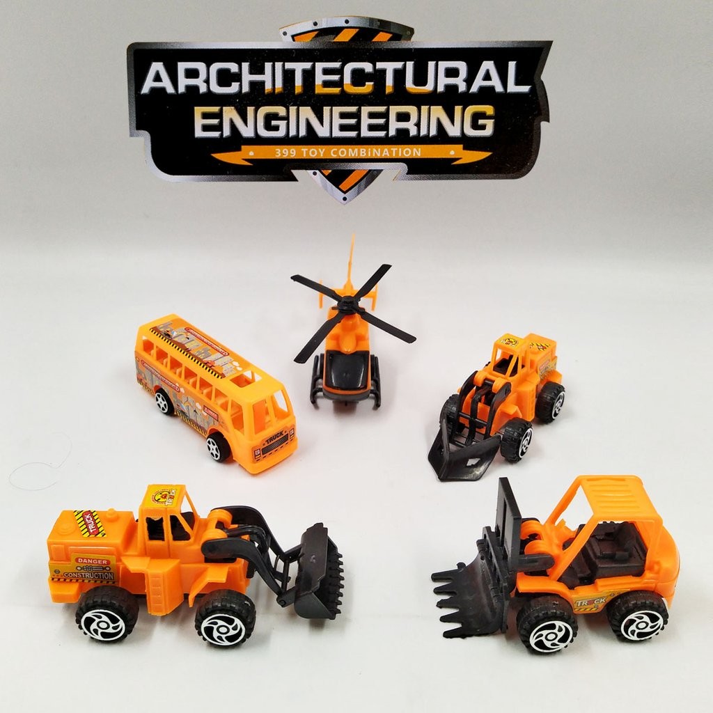 Carros Construcción Juguete Set Escala Vehículos Juguetería DJ4189