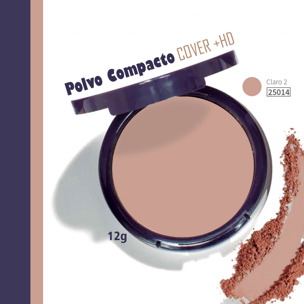 Polvo HND Compacto Belleza Rostro Femenino Claro 2