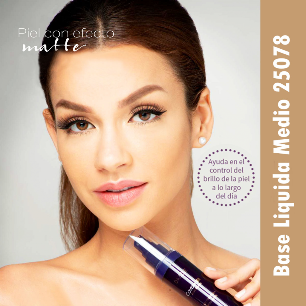 Base Liquida Dazzle HD Cover Maquillaje Dama Medio 1