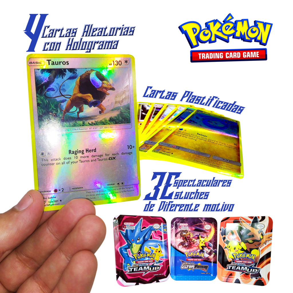 Pokemon Sun Y Moon Team Mup Cartas Juegos Colección Juguetes