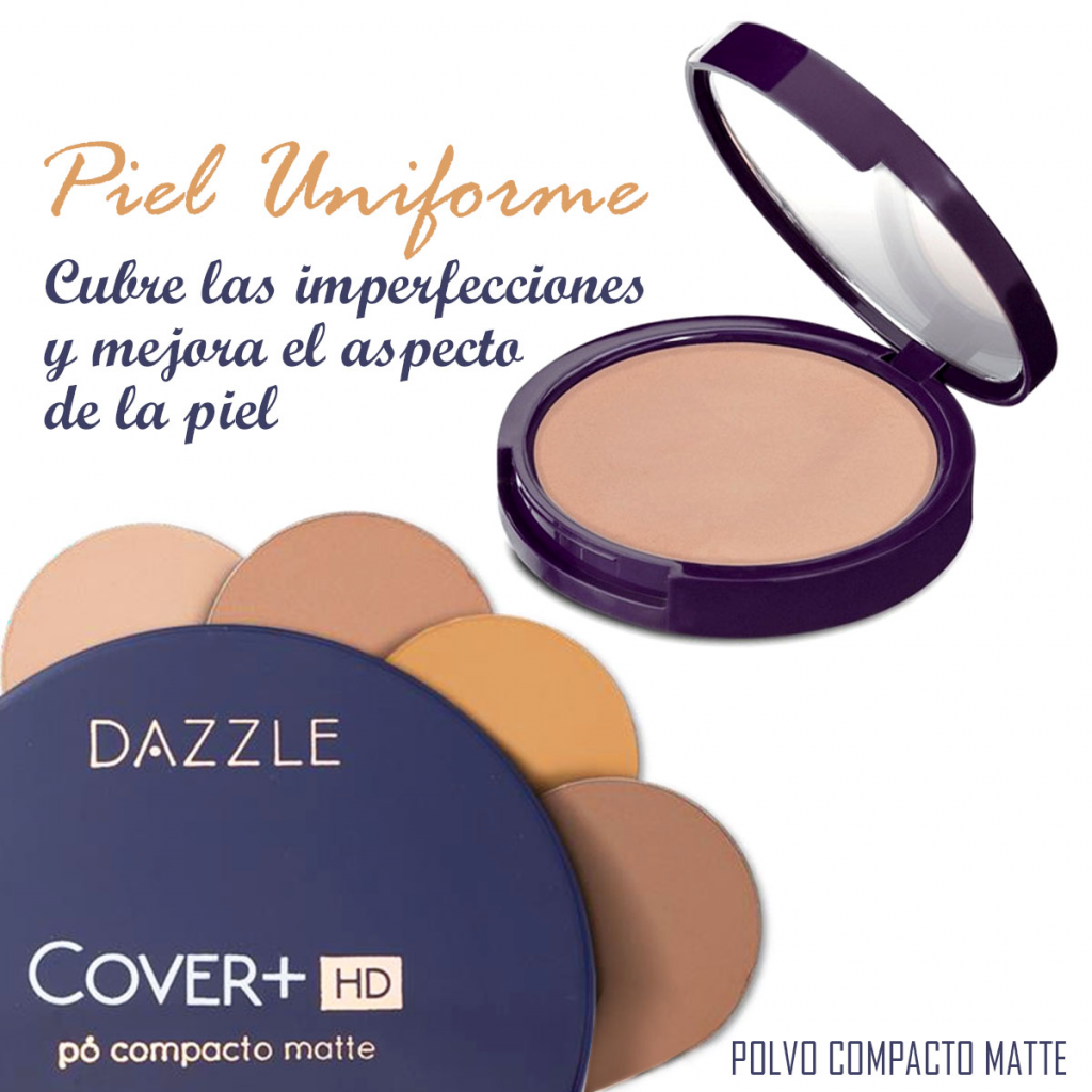 Polvo HND Compacto Rostro Belleza Femenino Medio 2