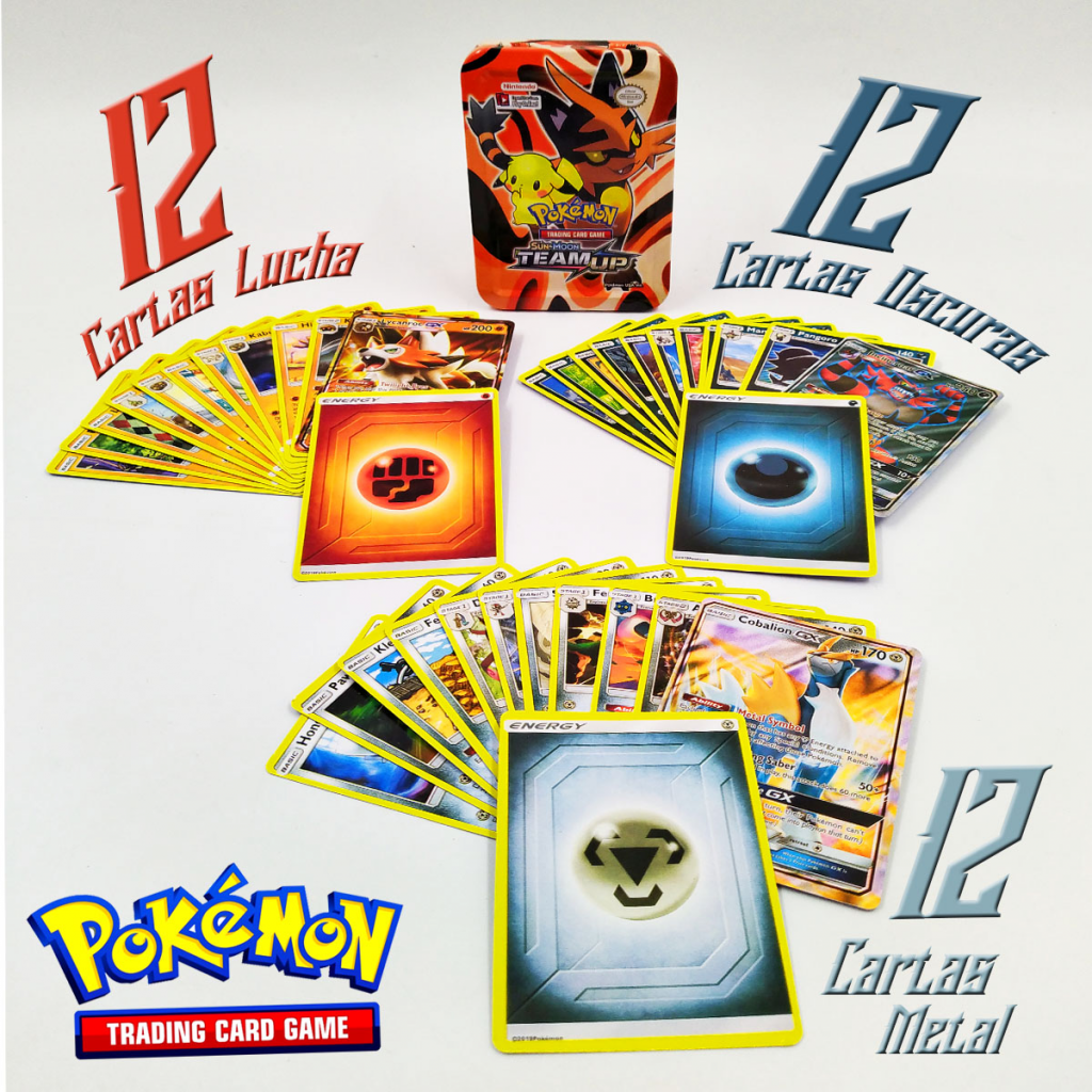 Pokemon Sun Y Moon Team Mup Cartas Juegos Colección Juguetes