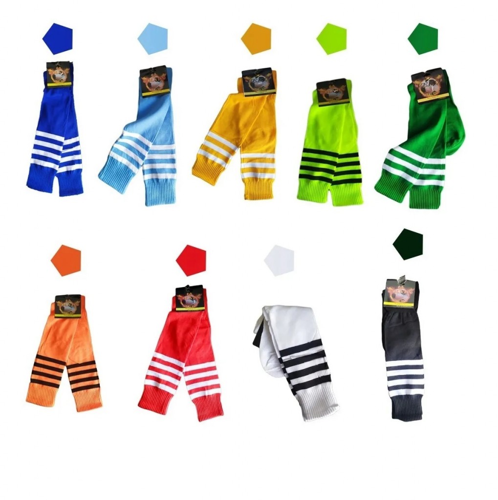 Medias Futboleras Deportivas Azul Unisex Fútbol Calcetines 10-12