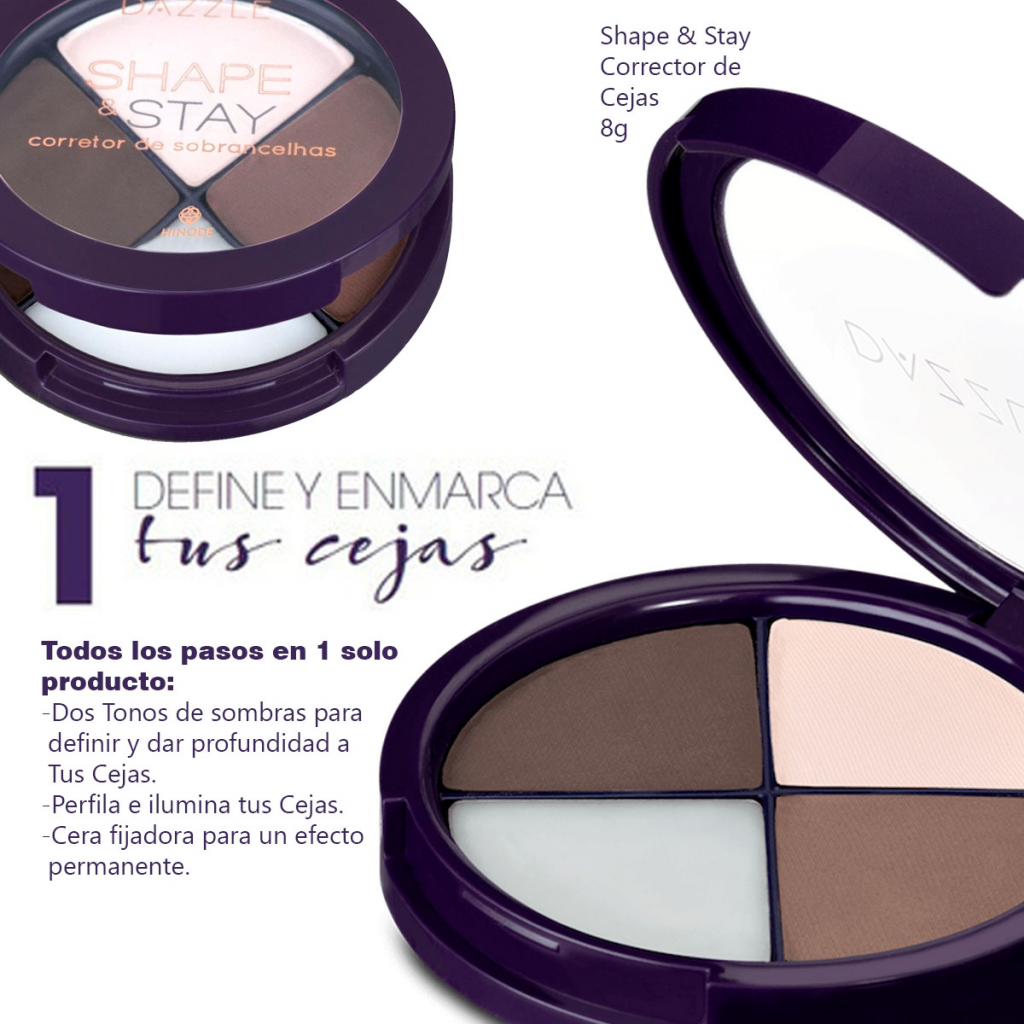 Corrector de Sombra Cejas Shape & Stay Belleza Femenina