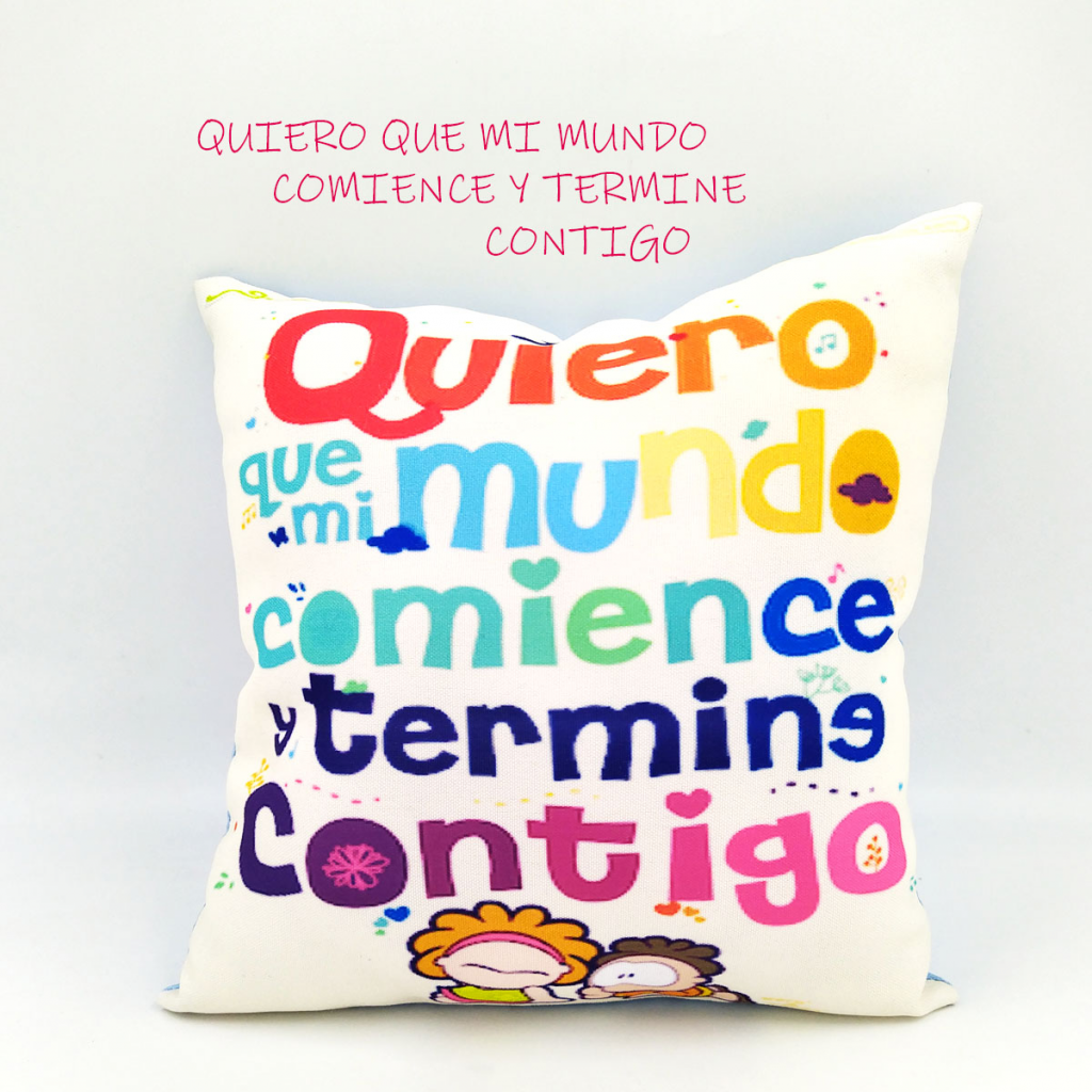 Cojín Almohada Mensaje Decorativo Hogar