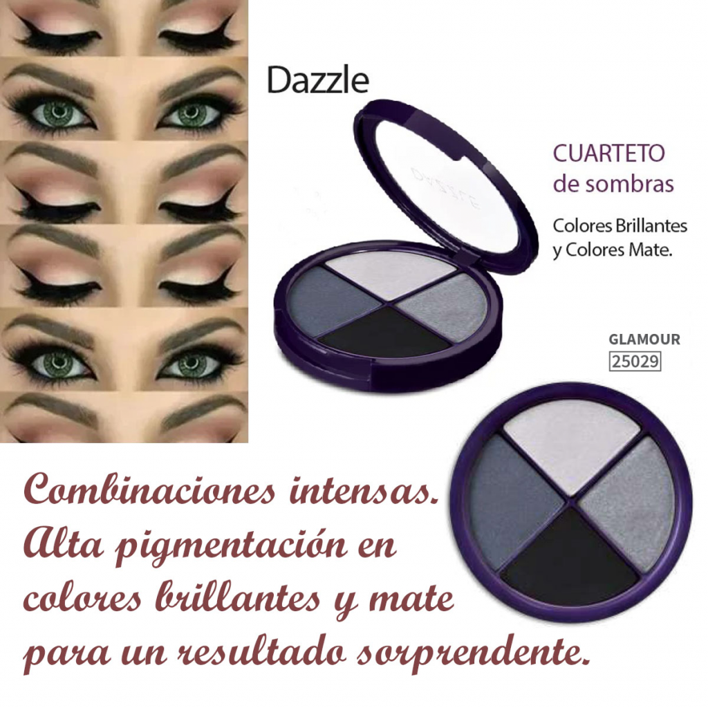 Quarteto De Sombras HND Glamour Dazzle Belleza Femenina