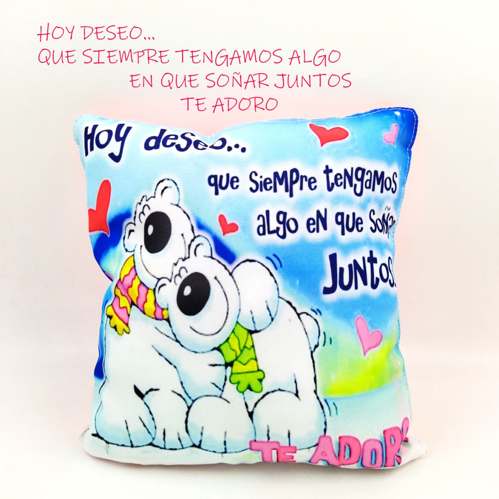 Cojín Almohada Mensaje Decorativo Hogar