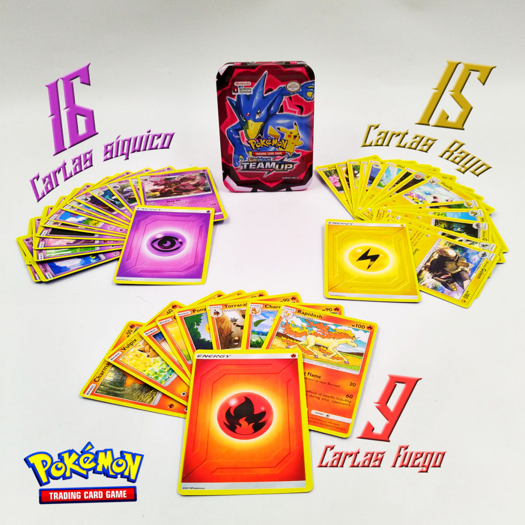 Pokemon Sun Y Moon Team Mup Cartas Juegos Colección Juguetes