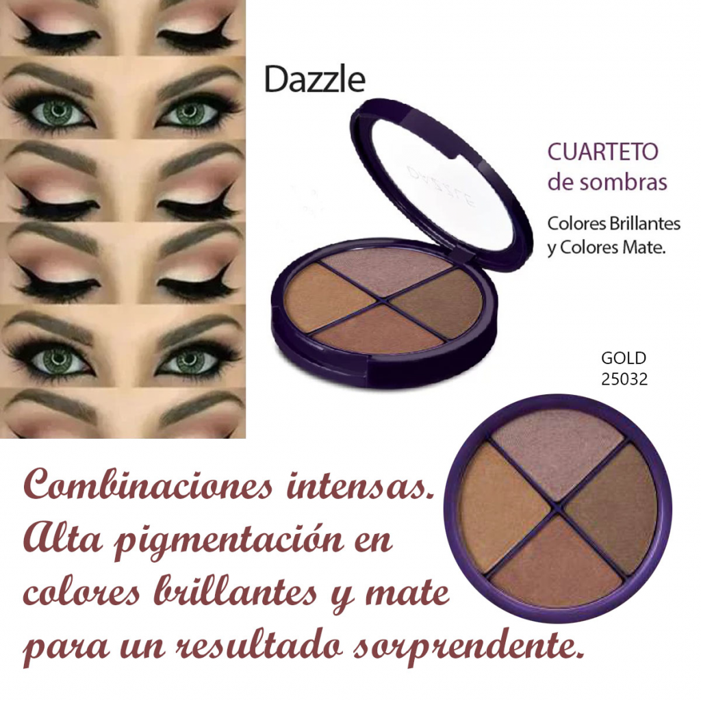 Sombras Quarteto Gold Hnd Dazzle Belleza Maquillaje