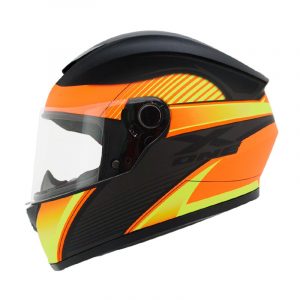 Casco Integral X-one 500 GT Zeto Negro Mate Amarillo Neon Talla L
