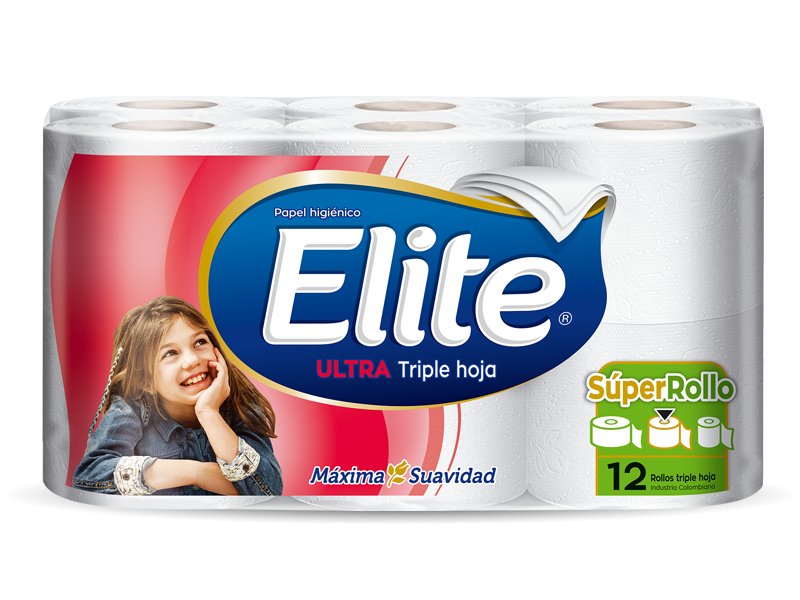 PAPEL HIGIEN ELITE ULTRA TRIPLE HOJA*12U