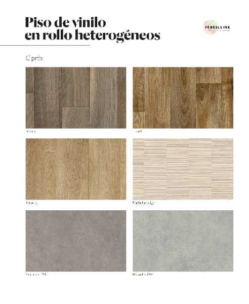 PISO EN ROLLO HETEROGÉNEOS