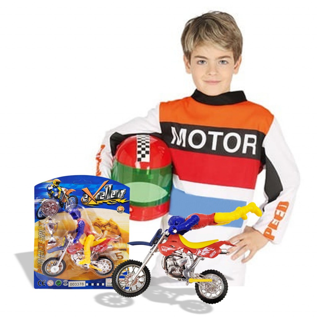 Motocross Trofeo Juguete Motos Juguetería Piñatas Regalos Niños