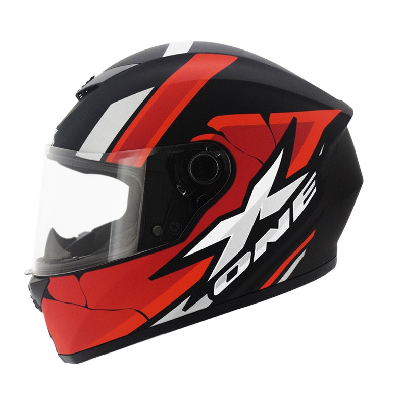 Casco Integral X-one 500 GT Ztep Negro Mate Rojo Talla L
