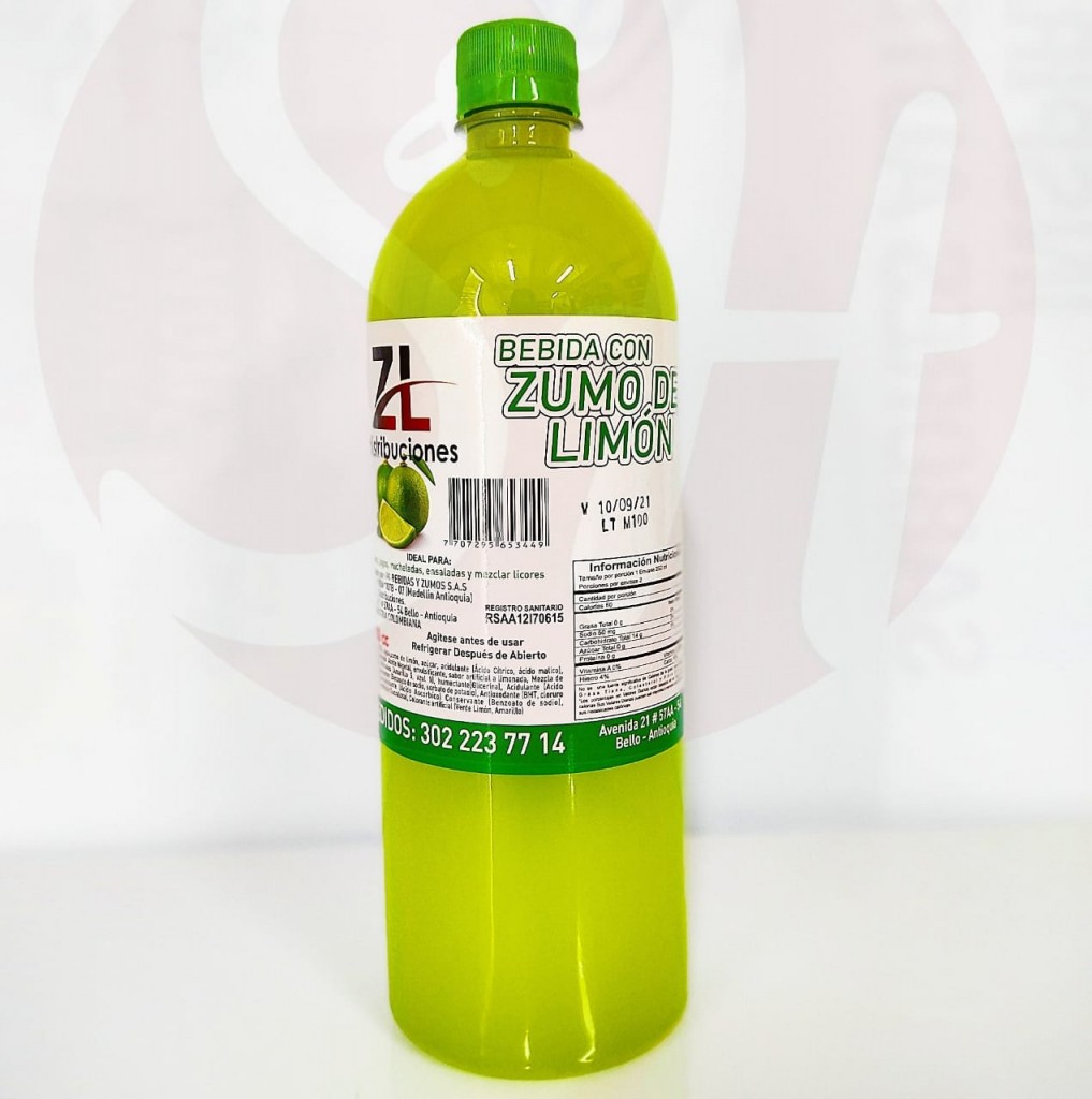 Zumo de limon x 1 litro