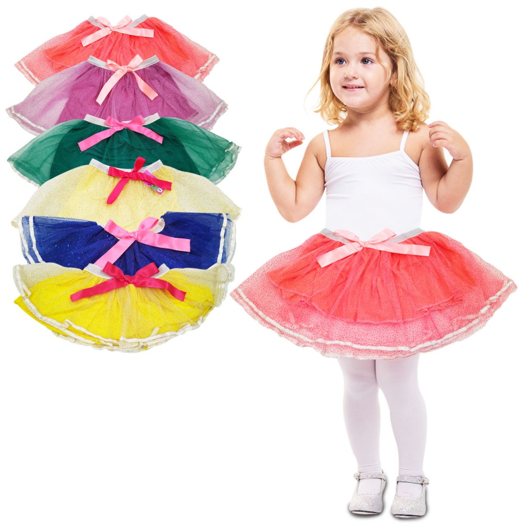Tutu Falda Niña Fiesta Regalo Ballet Ropa Infantil Color Verde