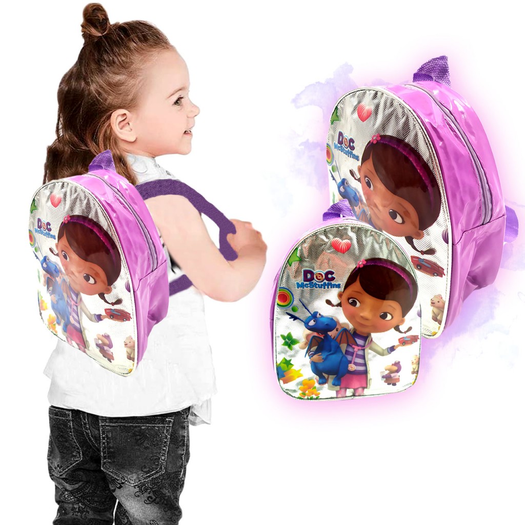 Bolsos Escolar Niñas Guardería Personajes Infantil Mochila Bolsito Doctora Juguete