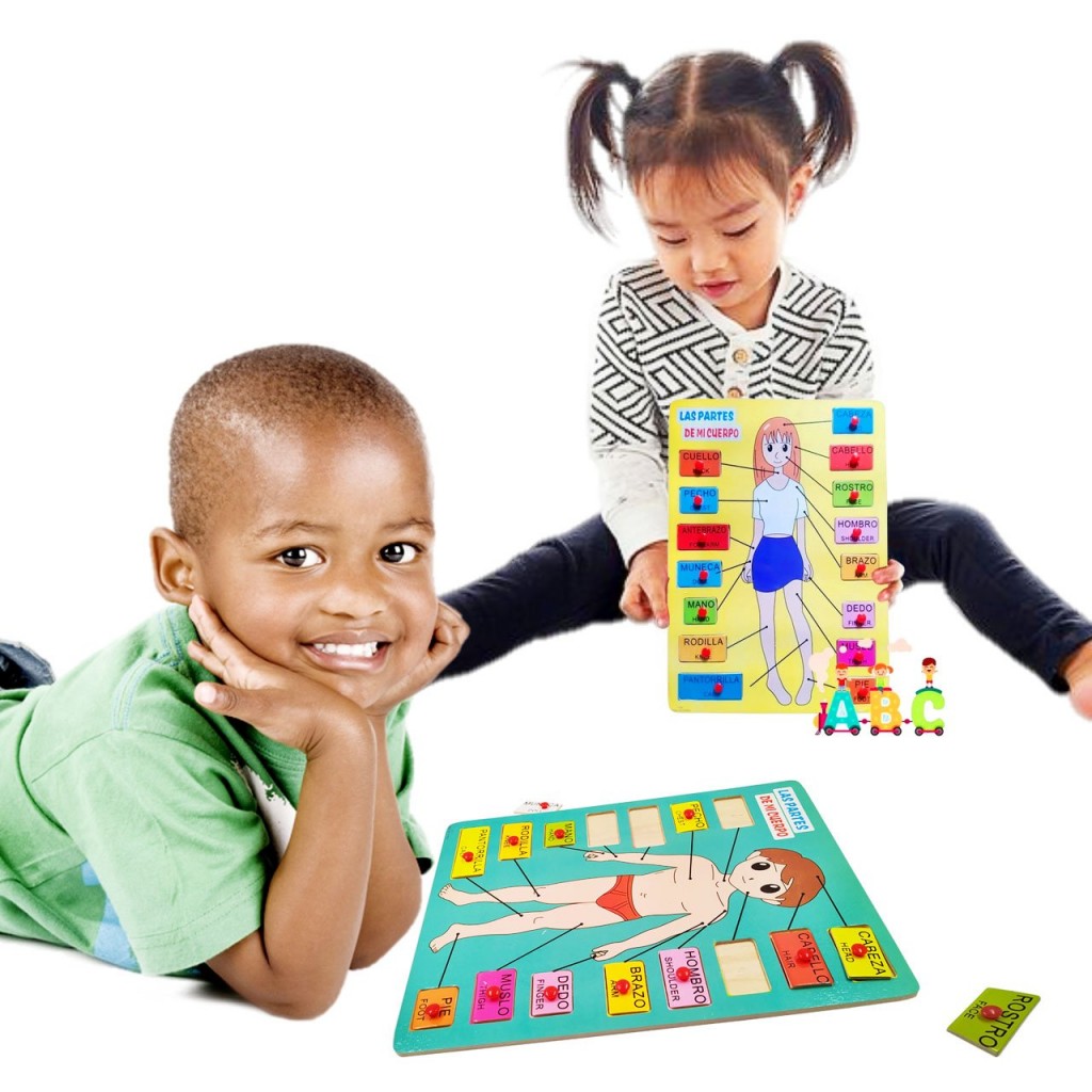 ROMPECABEZAS CURPO HUMANO HOMBRE Y MUJER JUGUETERIA DIDACTICO