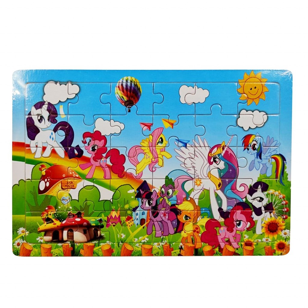 ROMPECABEZAS MADERA PERSONAJES PONY JUGUETERÍA NIÑOS