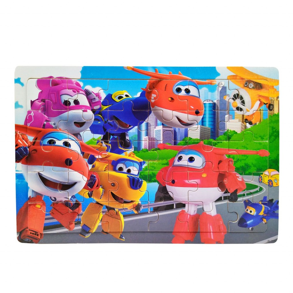 ROMPECABEZAS MADERA PERSONAJES AVIONES JUGUETERÍA NIÑOS