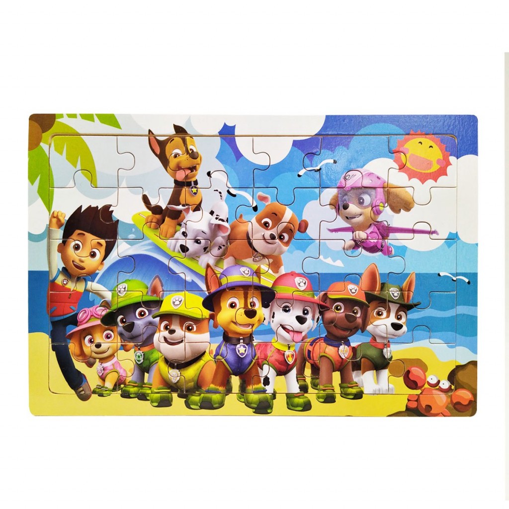 ROMPECABEZAS MADERA PERSONAJES PAW PATROL DIDÁCTICOS JUGUETERÍA NIÑOS