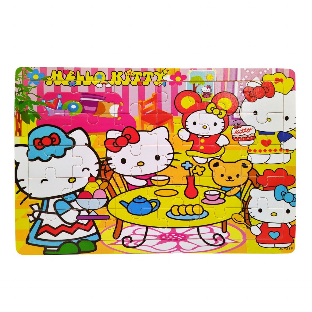 ROMPECABEZAS MADERA PERSONAJES HELLO KITY JUGUETERÍA NIÑOS