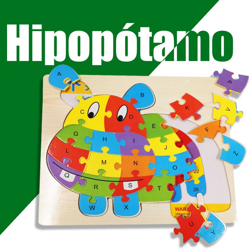 ROMPECABEZAS MADERA ANIMALES GALLO DIDÁCTICOS JUGUETERÍA NIÑOS