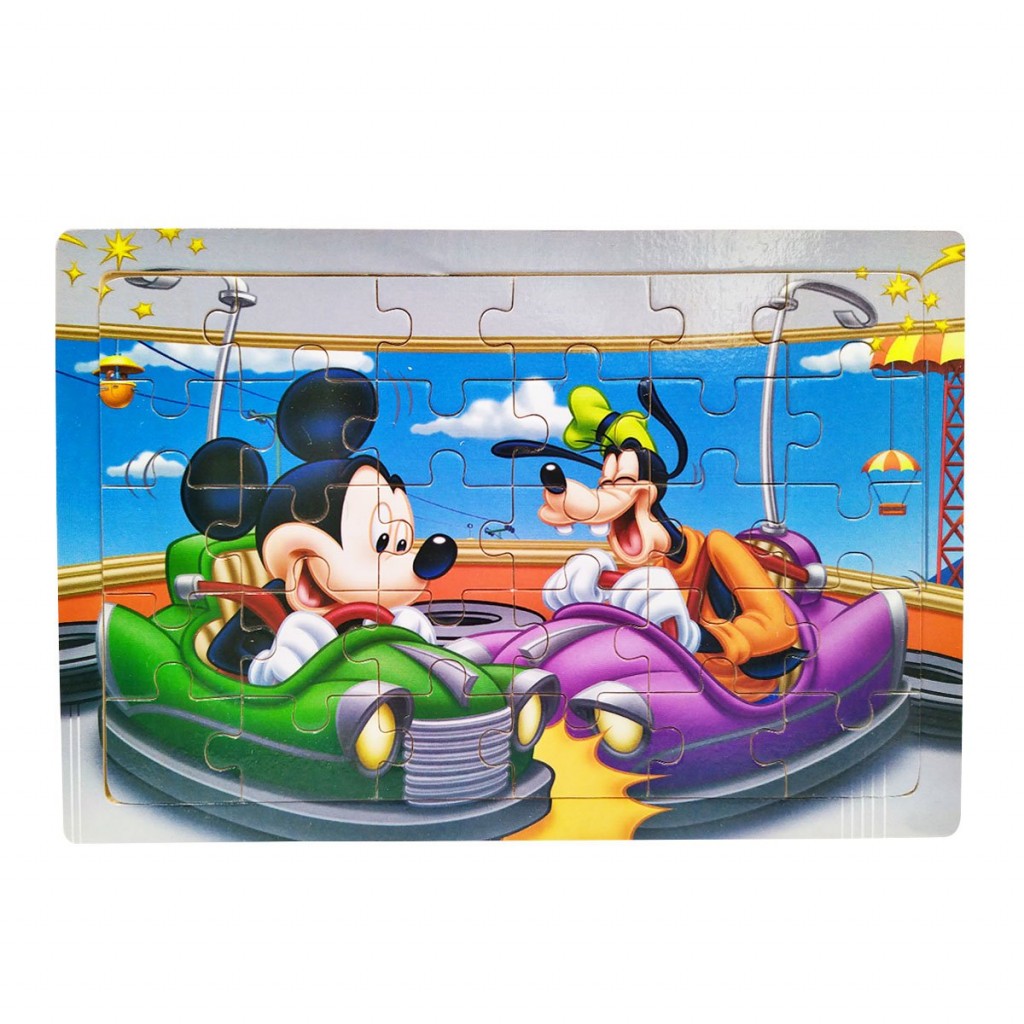 ROMPECABEZAS MADERA PERSONAJES MICKEY MOUSE JUGUETERÍA NIÑOS